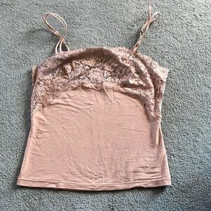 Wacoal Pink Lace Trim Camisole